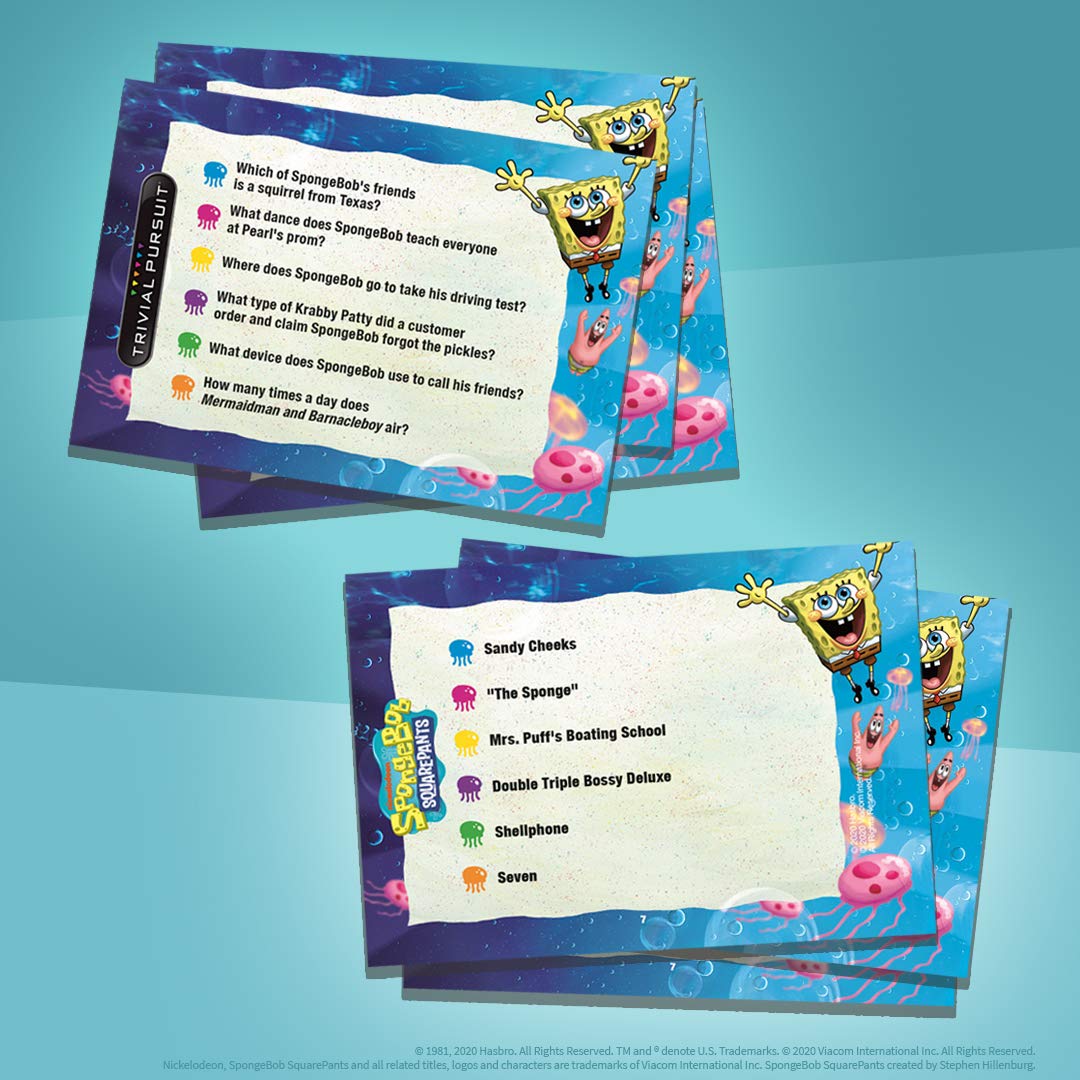 Trivial Pursuit Spongebob Squarepants Quickplay Edition | Trivia Game Questions From Nickelodeons Spongebob Squarepants | 600 Qu