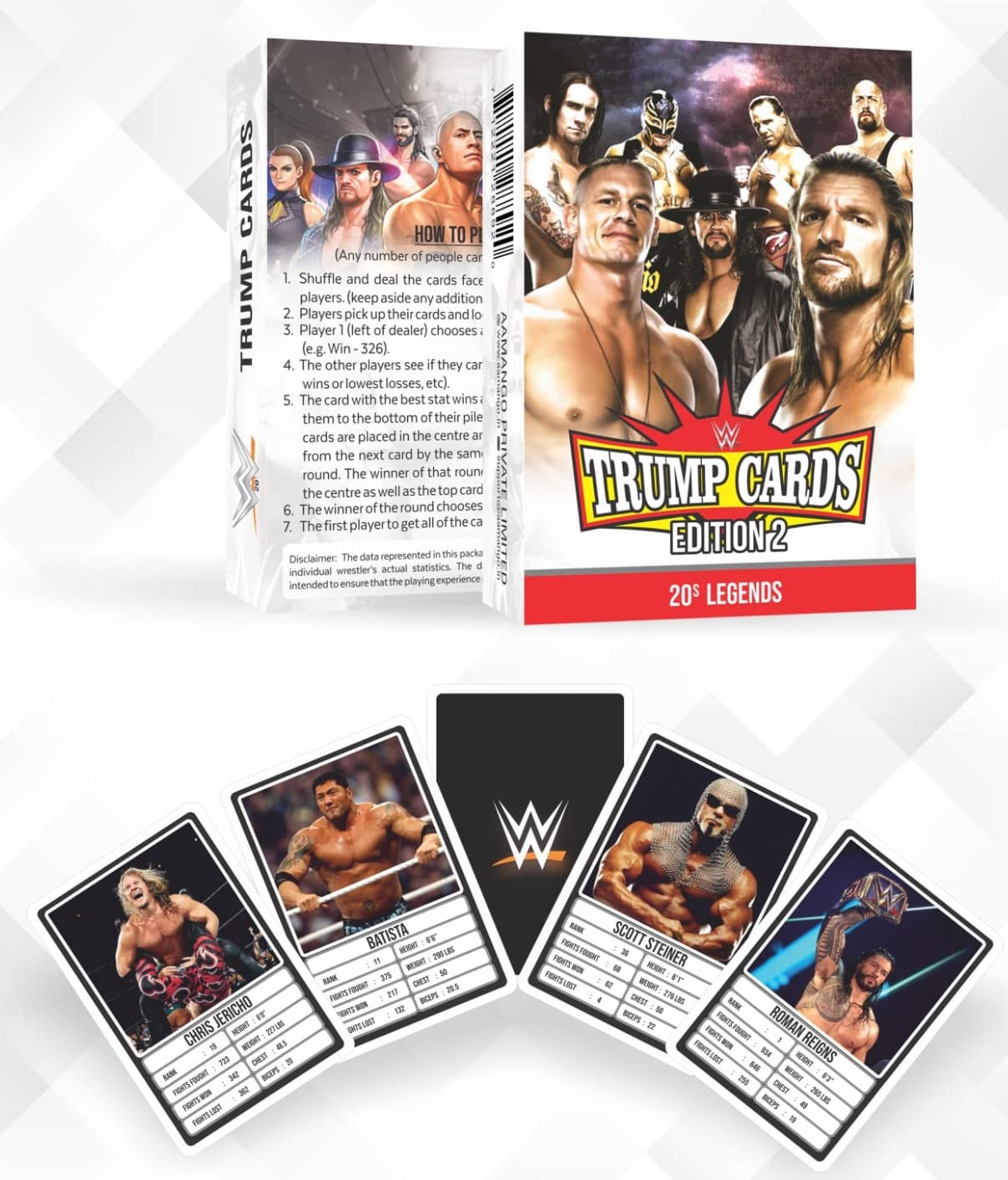 Aamango Trump Cards (Wwe Combo Pack - 90S & 20S Legend)