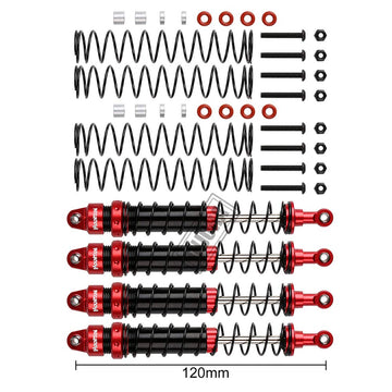 INJORA RC Shock Absorber Set 4pcs RC Dampers for 1/10 RC Crawler Axial SCX10 90046 AXI231017 TRX-4 D90 (120mm)