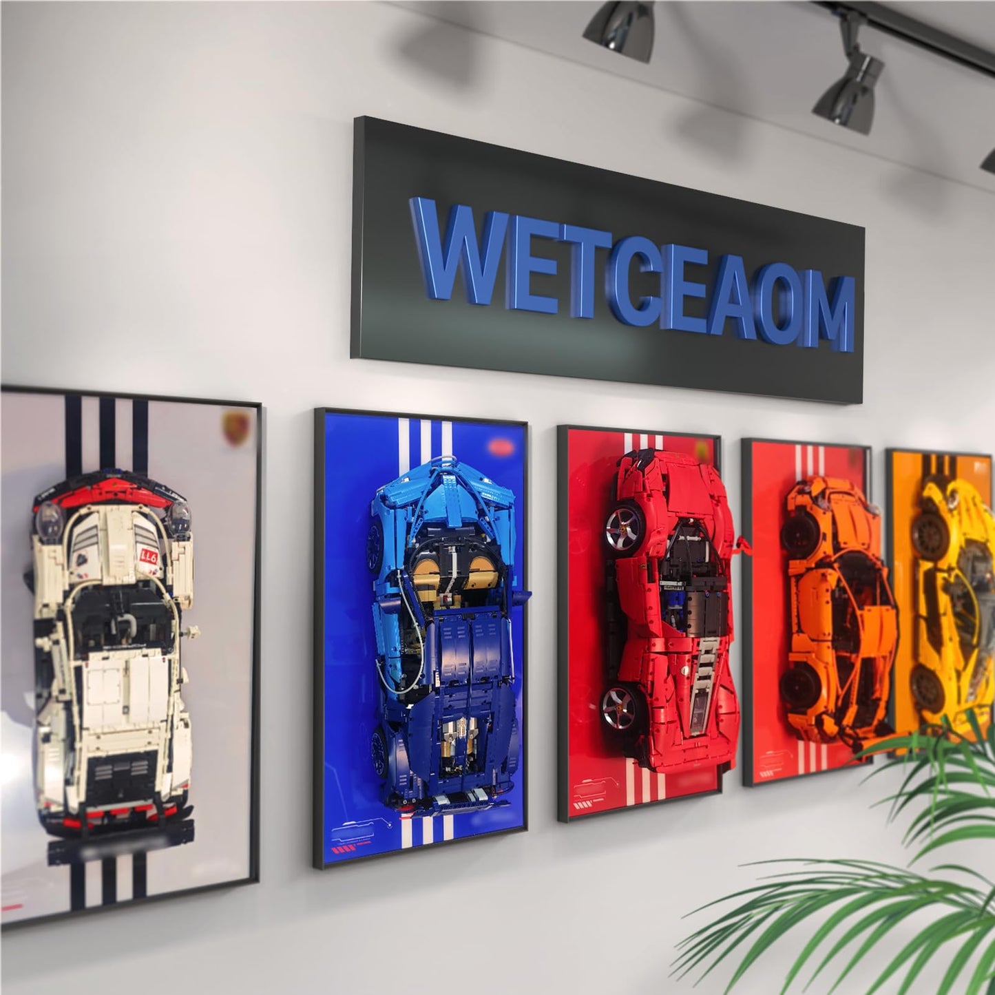 Display Wallboard For Lego Technic Ferrari Sf-24 F1 Model Car 42207, Compatible With Lego Ferrari F1 Car Display Frame, Gift Ide