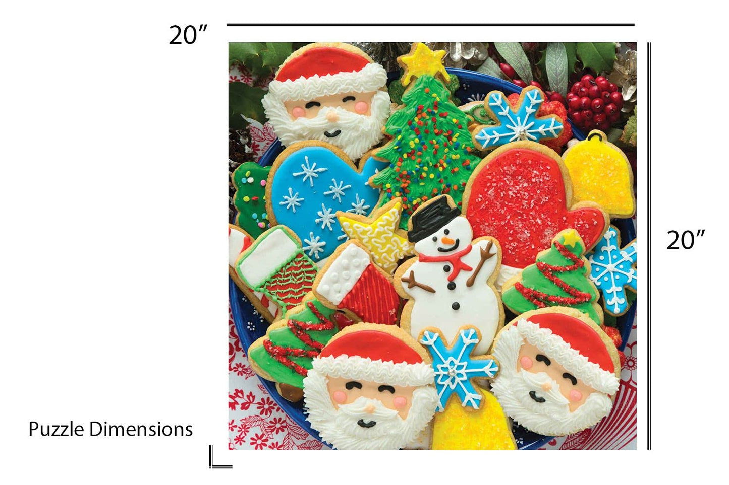 Springbok Cookies And Christmas 500 Piece Jigsaw Puzzle - Colorful Holiday Puzzle That Will Make Your Mouth Water