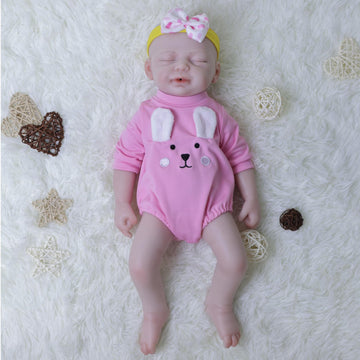Aisite Full Silicone Baby Doll Girl With Drink And Pee - 18 Inch Realistic Reborn Baby Dolls Silicone Full Body Baby, Birthday Gifts For Girls And Boys Age 6+