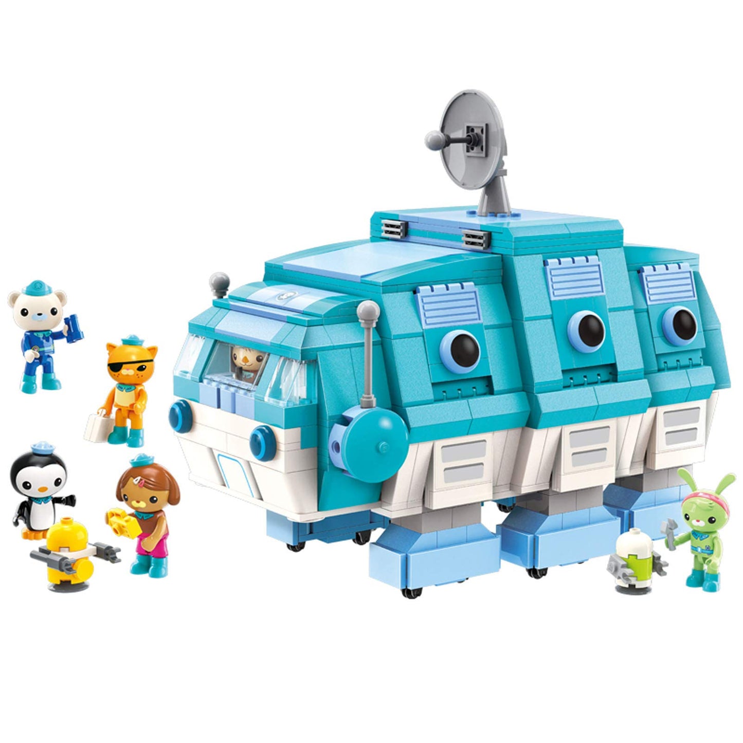 Baseplates For Age 8+ Building Block Ocean Adventure Octonauts Gup-I Water Bear Vehicle & Barnacles Kwazii Shellington Tweak Das