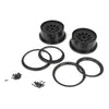 Losi Wheel & Beadlock Set Black 2 5T LOSB7034 RC Tire