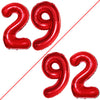 Goer Number 29 Balloons For 29Th Birthday Party Decorations,42 Inch Jumbo Foil Helium 92 Balloons For 92Nd Birthday Party Decoration (Red)