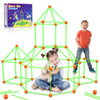 Getatoy Fort Building Kit For Kids - 100 Pcs Glow In The Dark Creative Stem Building Toys, Fun Fort Indoor Outdoor Toys Gift For
