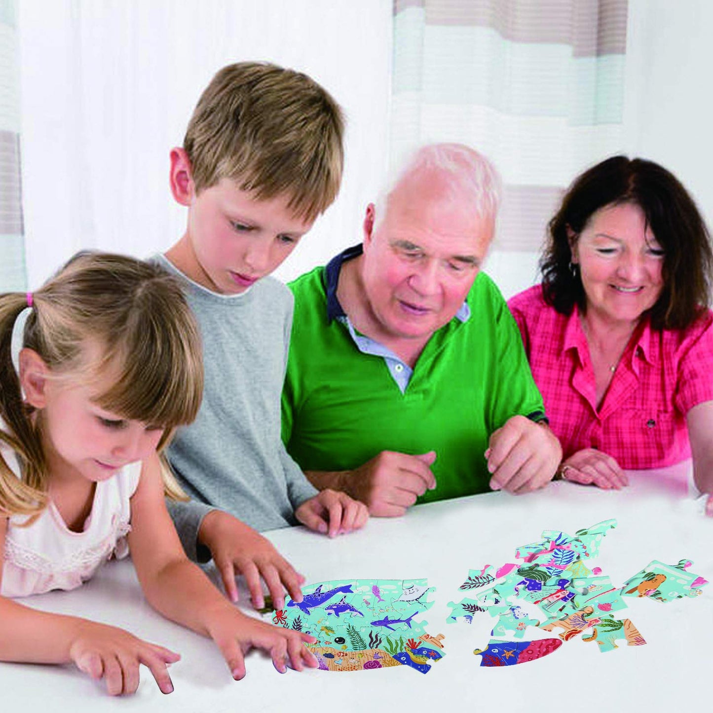 Kids Puzzles For Ages 4-8,8-10, 50 Pieces Whale Jigsaw Puzzles For Childrens, Kids Learning Educational Toys, Puzzles Games For Boys Girls Ages 4-8, 5, 6, 7, 8-10 Year Olds Christmas Birthday Gifts