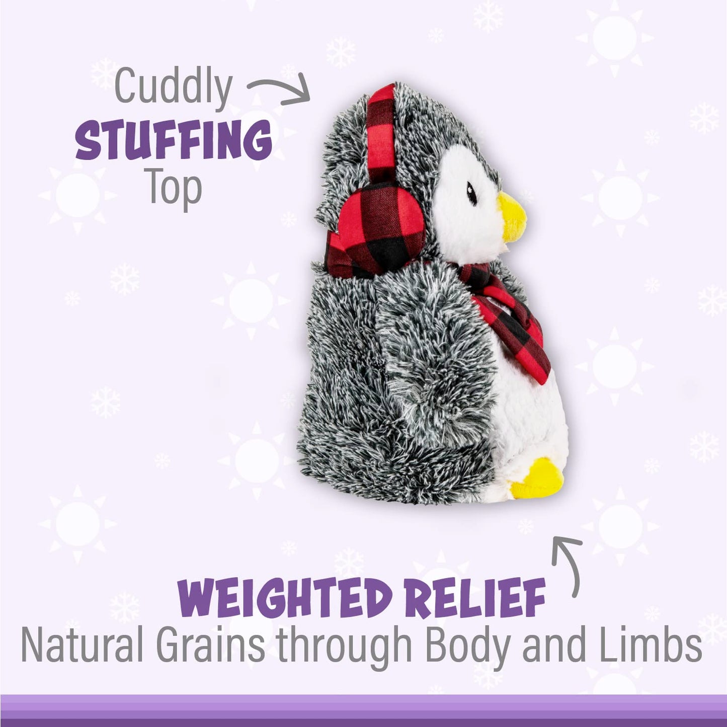 1I4 Group Warm Pals Microwavable Lavender Scented Plush Toy Stuffed Animal - Pennie Penguin