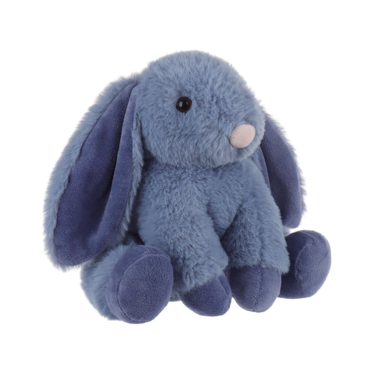 Apricot Lamb Toys Plush Navy Blue Bunny Rabbit Stuffed Animal with Fluffy Soft Ears (Navy Blue Bunny, 8 Inches)