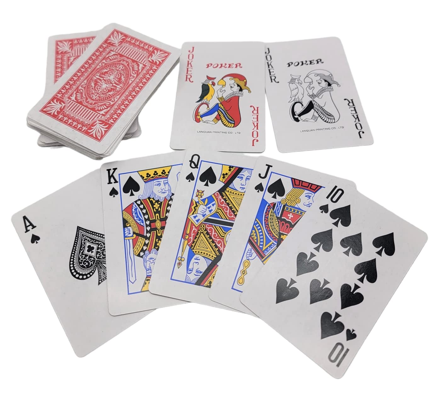 Zugar Land Economy Playing Cards 12 Decks (6 Red And 6 Blue Decks) 2.3/8 Inches By 3.3/8 Inches (55Mm X 86Mm) Plastic Coated. Great For Poker, Blackjack, Bridge And More. (12 Decks)