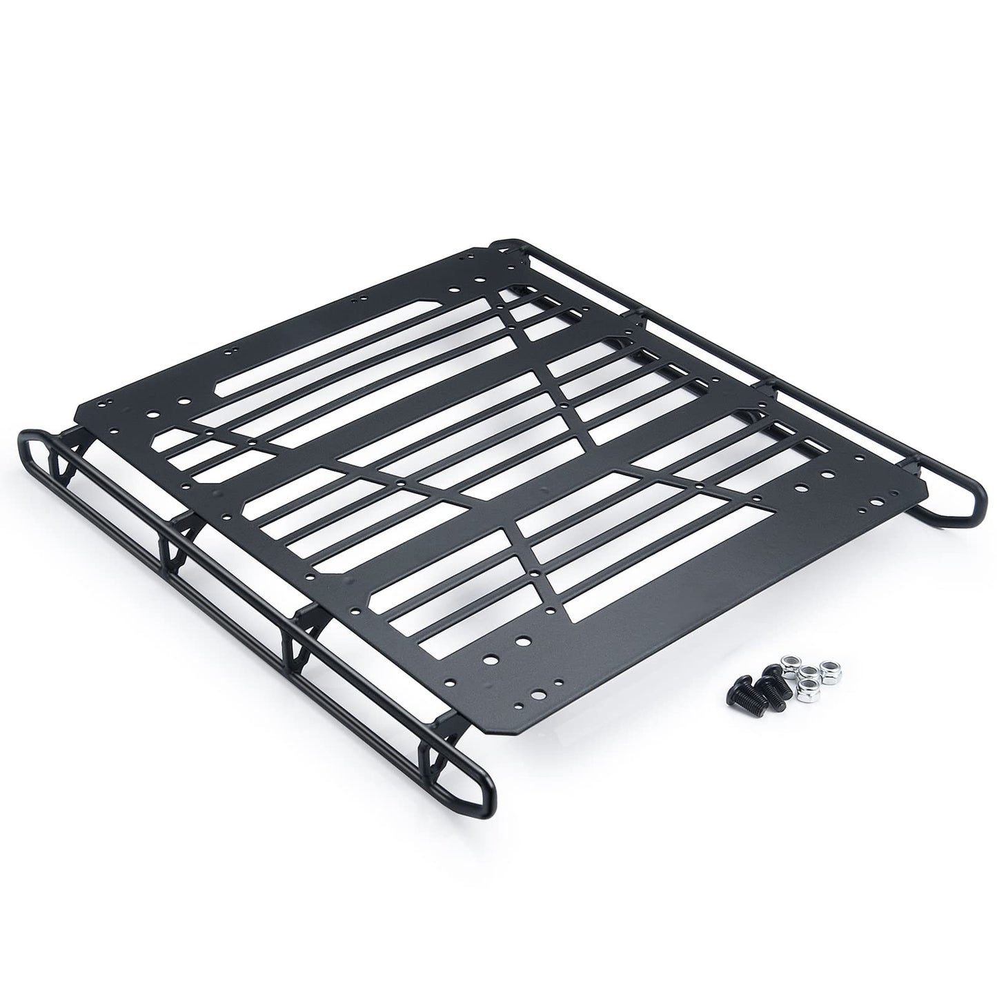 MORLORDY Stainless Steel RC Roof Rack Luggage Rack Set for 1/10 RC Crawler Car Accessories SCX10 III Upgrades JLU AXI03007 Parts