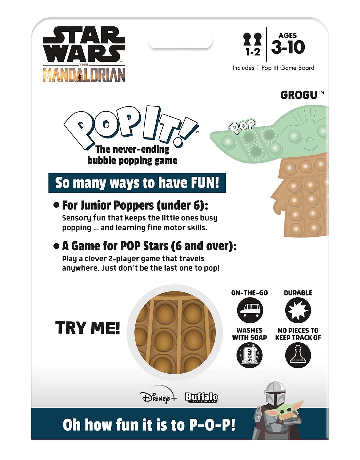 Pop It! Buffalo Games Star Wars: The Mandalorian - Grogu