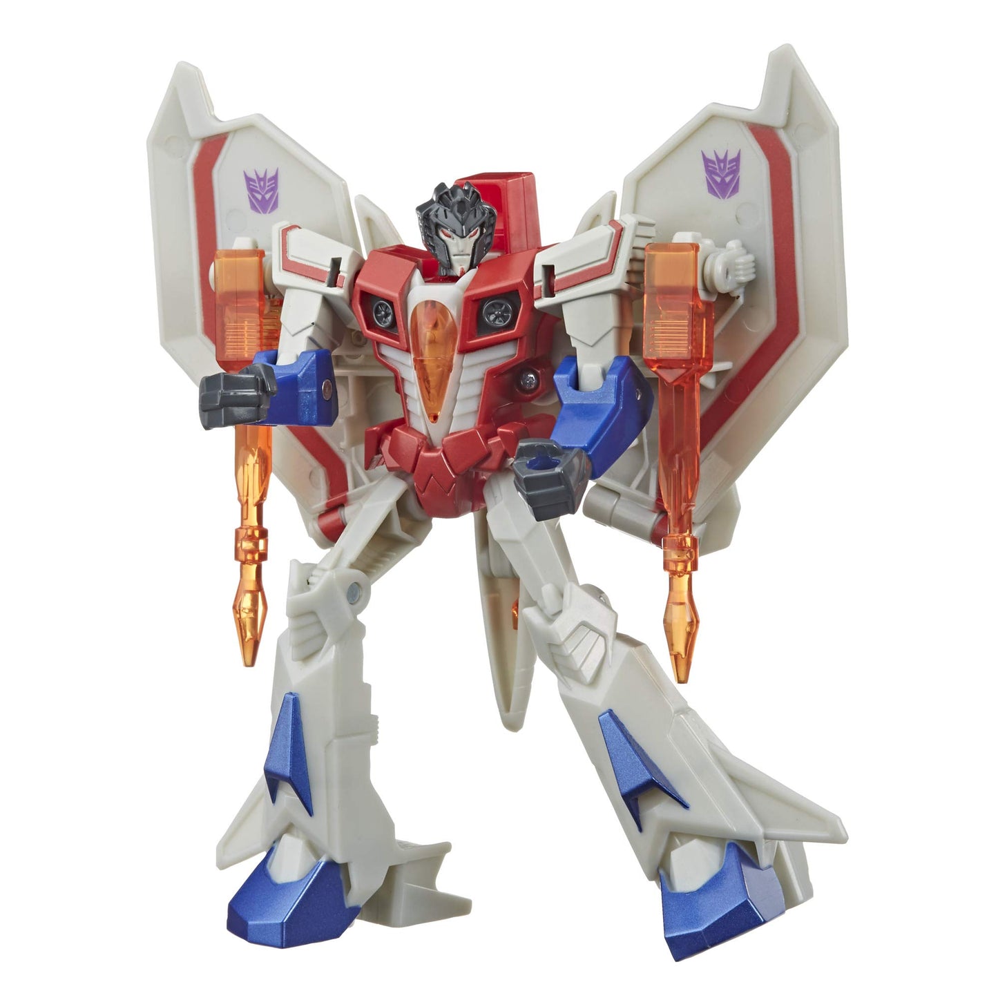 Transformers Bumblebee Cyberverse Adventures Action Attackers Warrior Class Starscream Action Figure, Starseeker Missile Move, 5.4-Inch