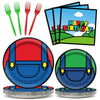 96 Pcs Super Brother Party Supplies Set Super Brother Plates Super Video Games Tablewear And Napkins Forks Super Bros Birthday P