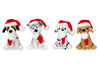 Plushland Xmas Pawpal with Santa Hat Stuffed Animals Plush Puppet Dog 8 Inches for Kids - A Perfect Christmas Day Gift on This Holiday for Babies (New Christmas Dog Assortment)