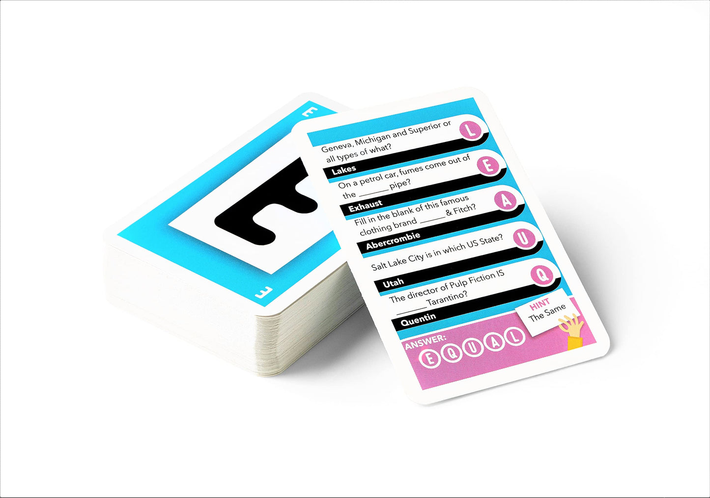 Format Games Ansagrams Party Game Travel Edition - Quick Wordy Quiz Fun! Fast-Paced Trivia Card Game, Fun Family Game For Kids & Adults, Ages 12+, 3-10 Players, 30 Minute Playtime, Made