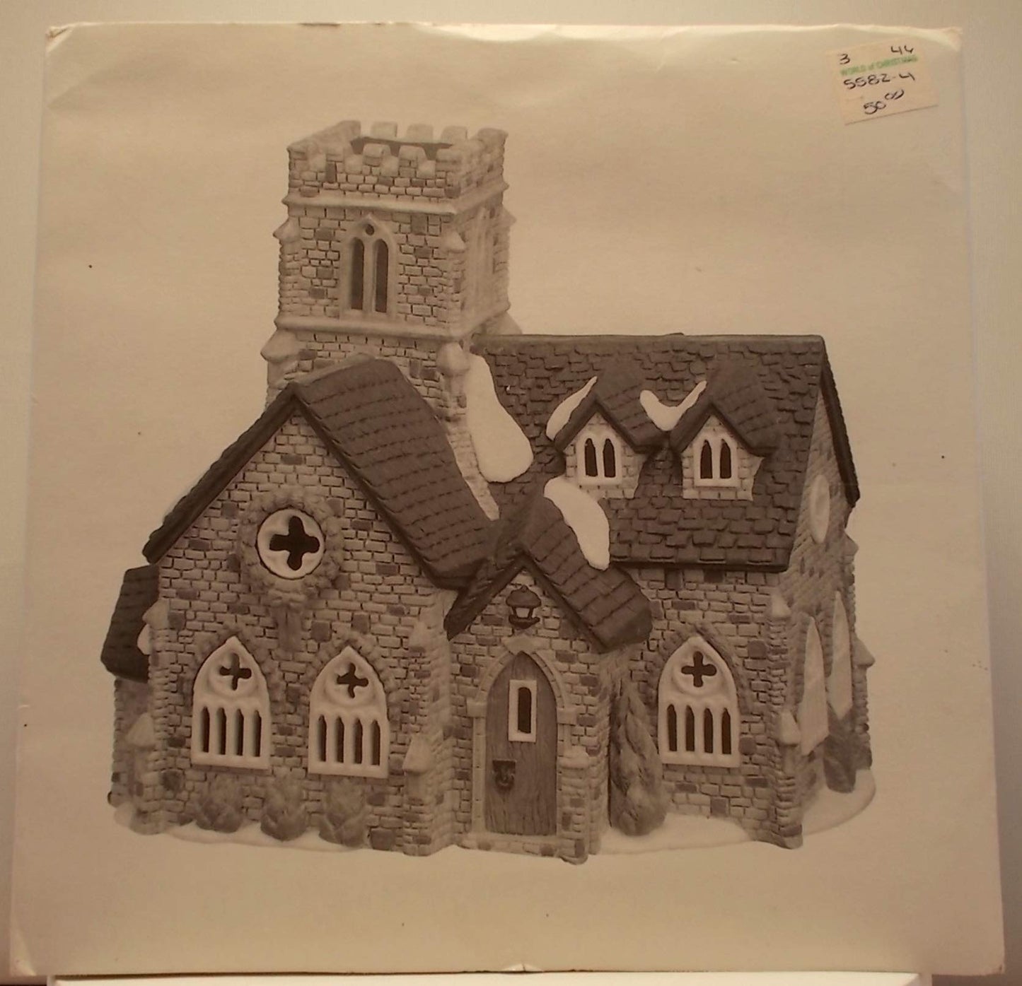 Dept 56 Lighted Knottinghill Church (#55824, Heritage Village Collection, Dickens Village Series), Retired Collectible