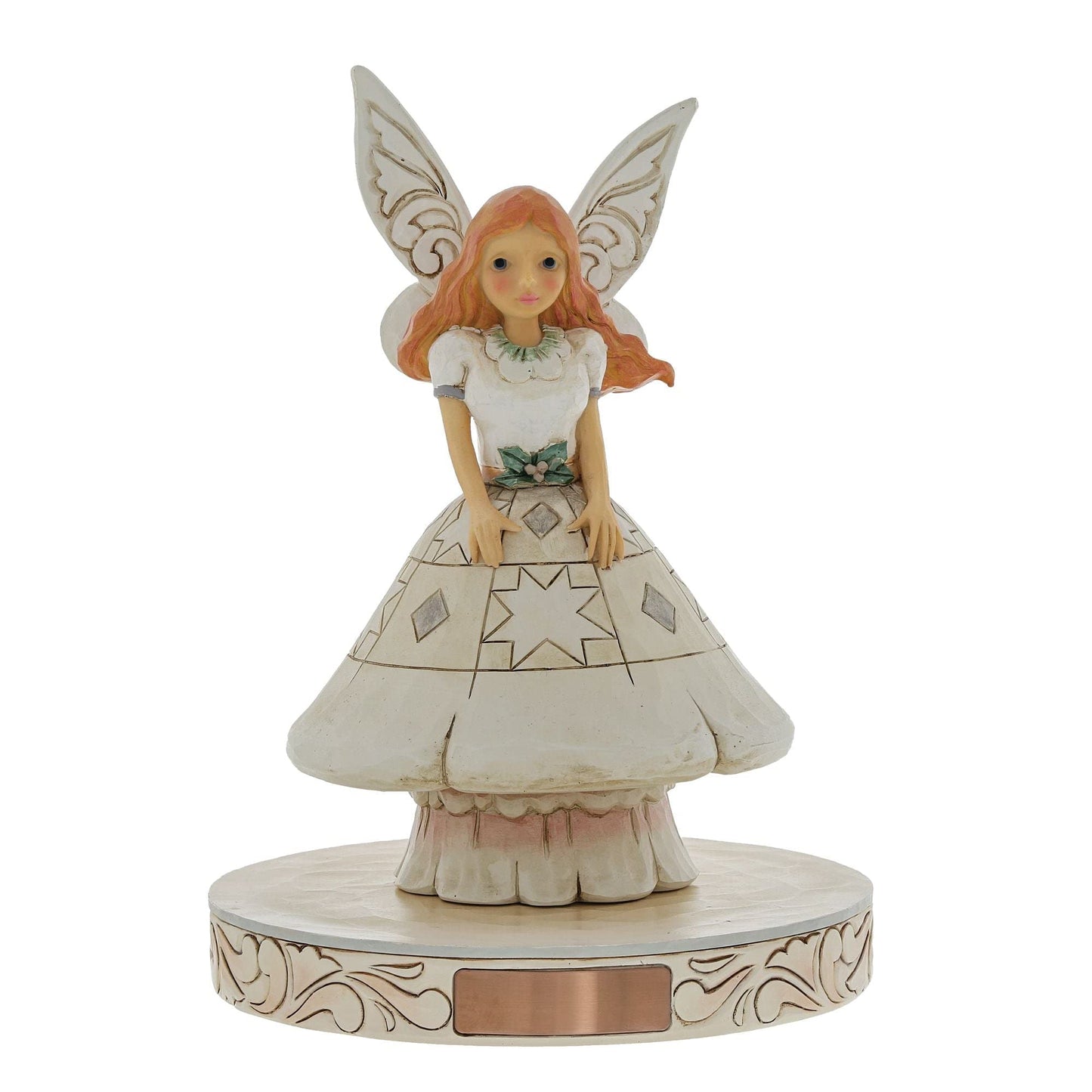 Enesco Jim Shore Woodland Fairy Mushroom Skirt Figurine, 6.75In H