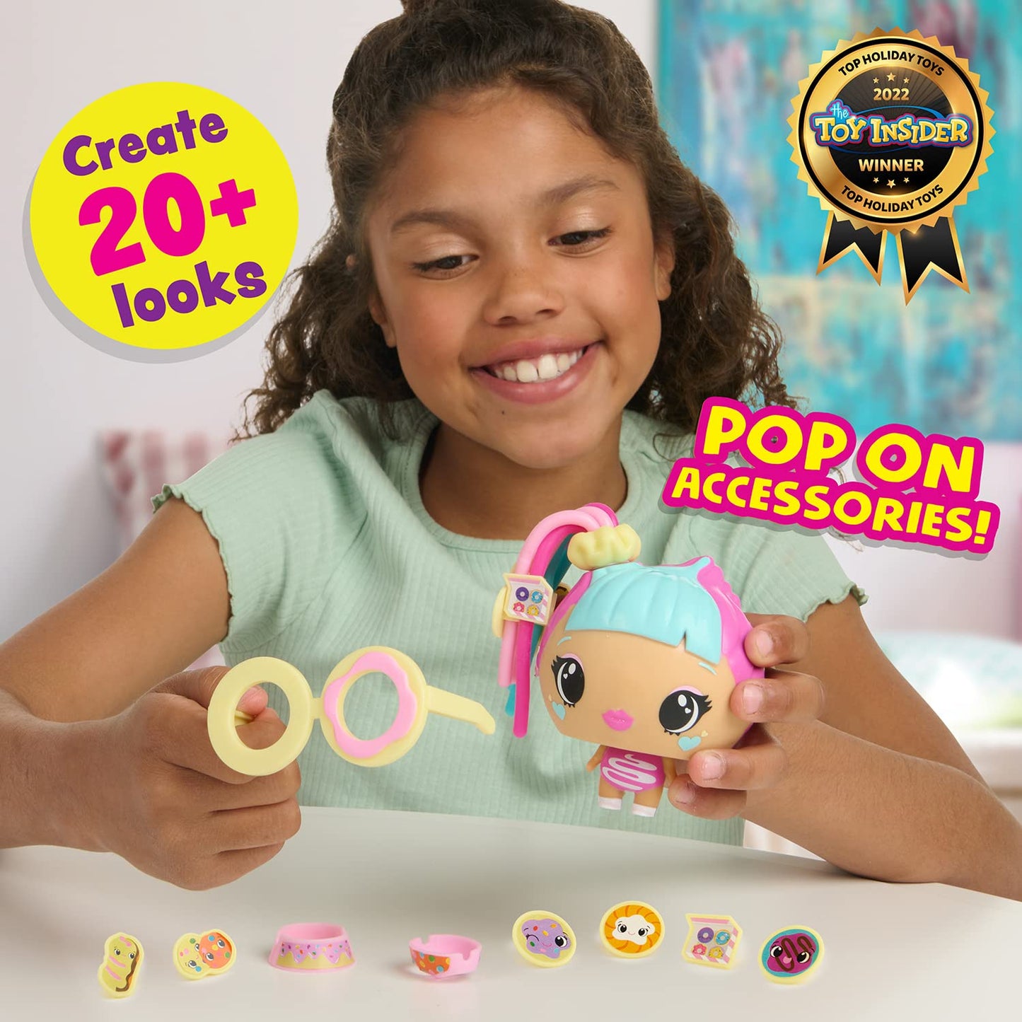 My Squishy Little Pop Stars by WowWee - Small Multicolored Squishy Toys (Turquoise) for Kids and Collectors
