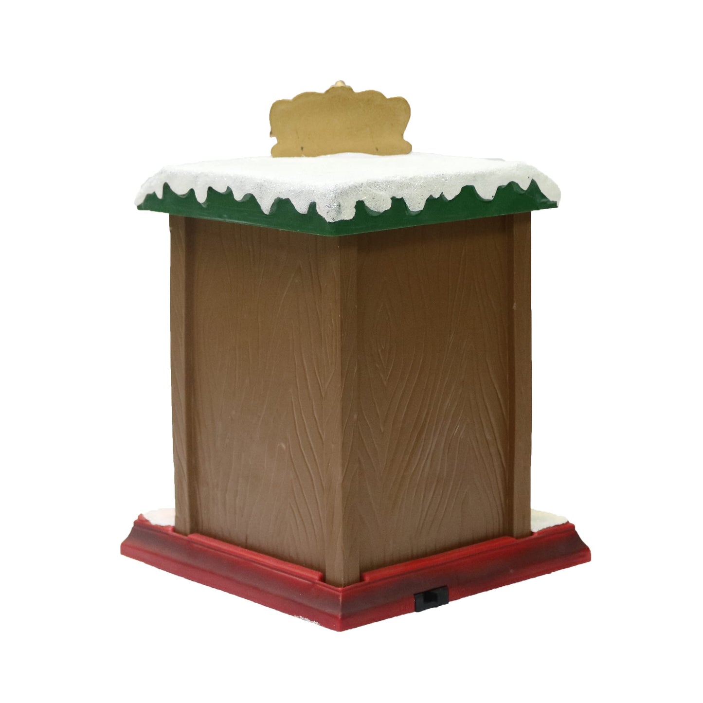MOMENTS IN TIME Lighted Santa’s Toy Shop Village, 8.8” Battery Operated LED, Music & Animation, Red, Model NM-X20135AA