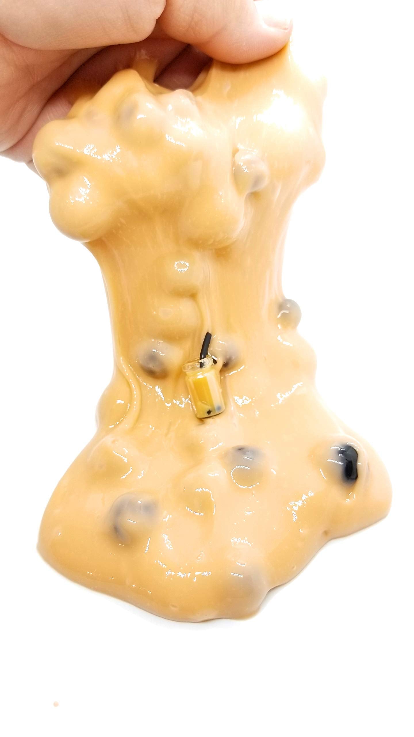 Milk Boba Tea Handmade Thick Glossy Scented Slime 4Oz - Hoshimi Slimes
