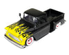 MiJo Exclusives Jada Toys 1:24 1955 Chevrolet Stepside Truck - Matte Black with Yellow Flames - Just Trucks - 34294