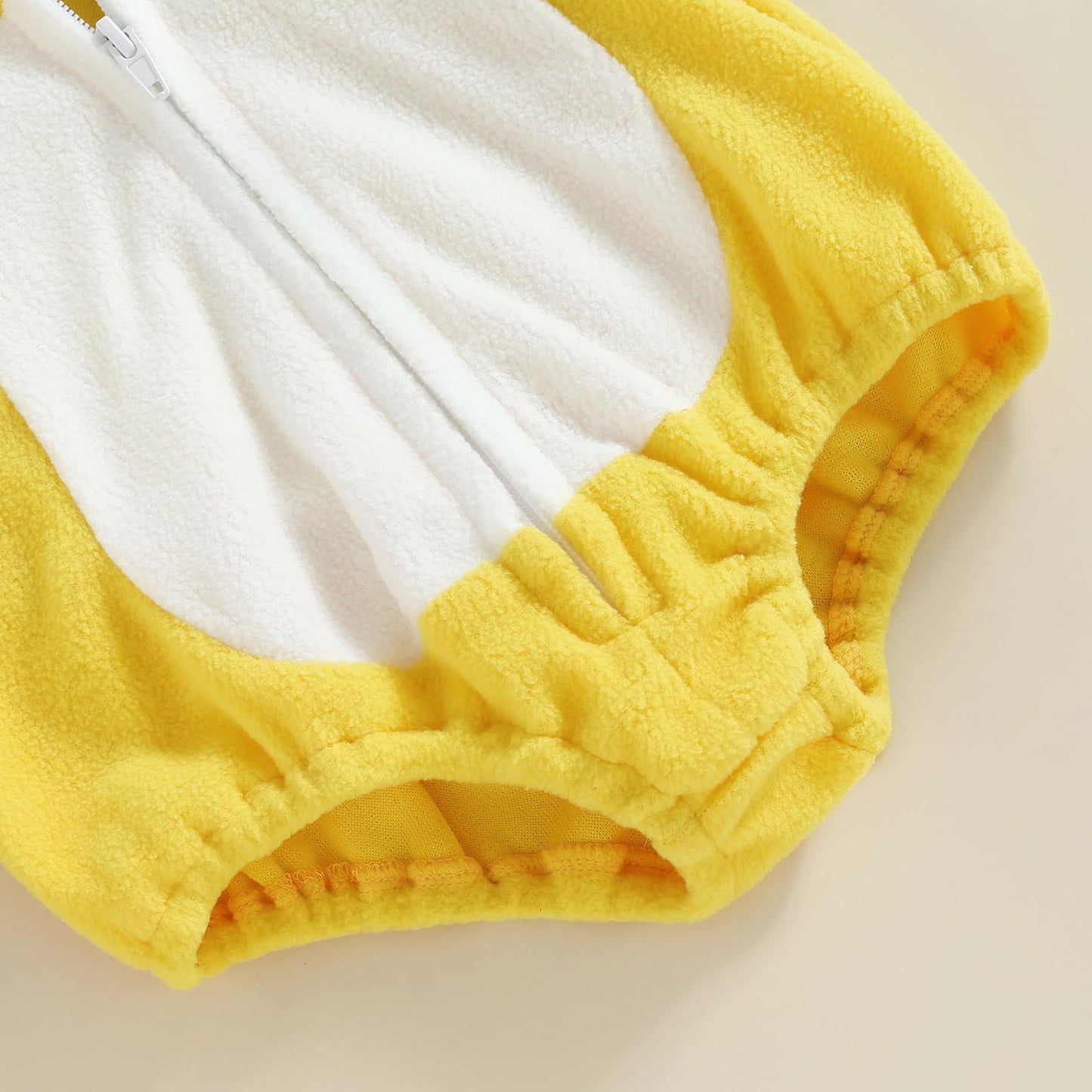 Beqeuewll Halloween Baby Costumes Infant Duck Costume Hooded Bubble Romper Stockings 2Pcs Cute Newborn Boy Girl Cosplay Set(Duck