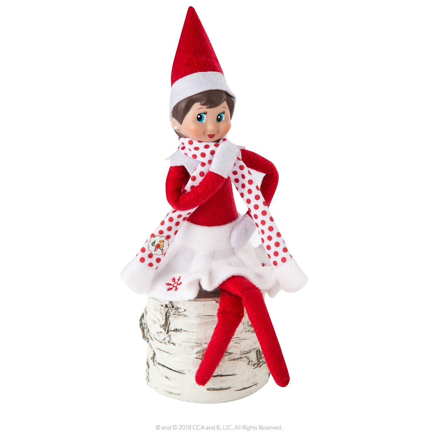 The Elf On The Shelf Claus Couture Collection Snowflake Skirt & Scarf- Scout Elf Not Included