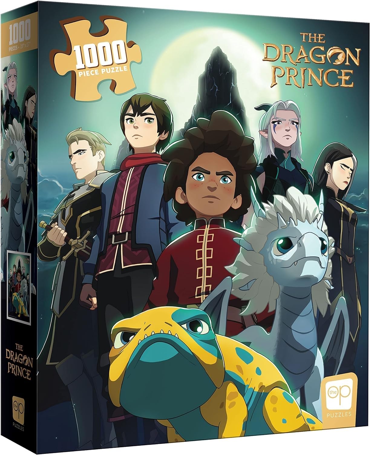 The Dragon Prince Heroes At The Storm Spire'' 1000 Piece Jigsaw Puzzle | Artwork Featuring Ezran, Azymondias, And Other Characte