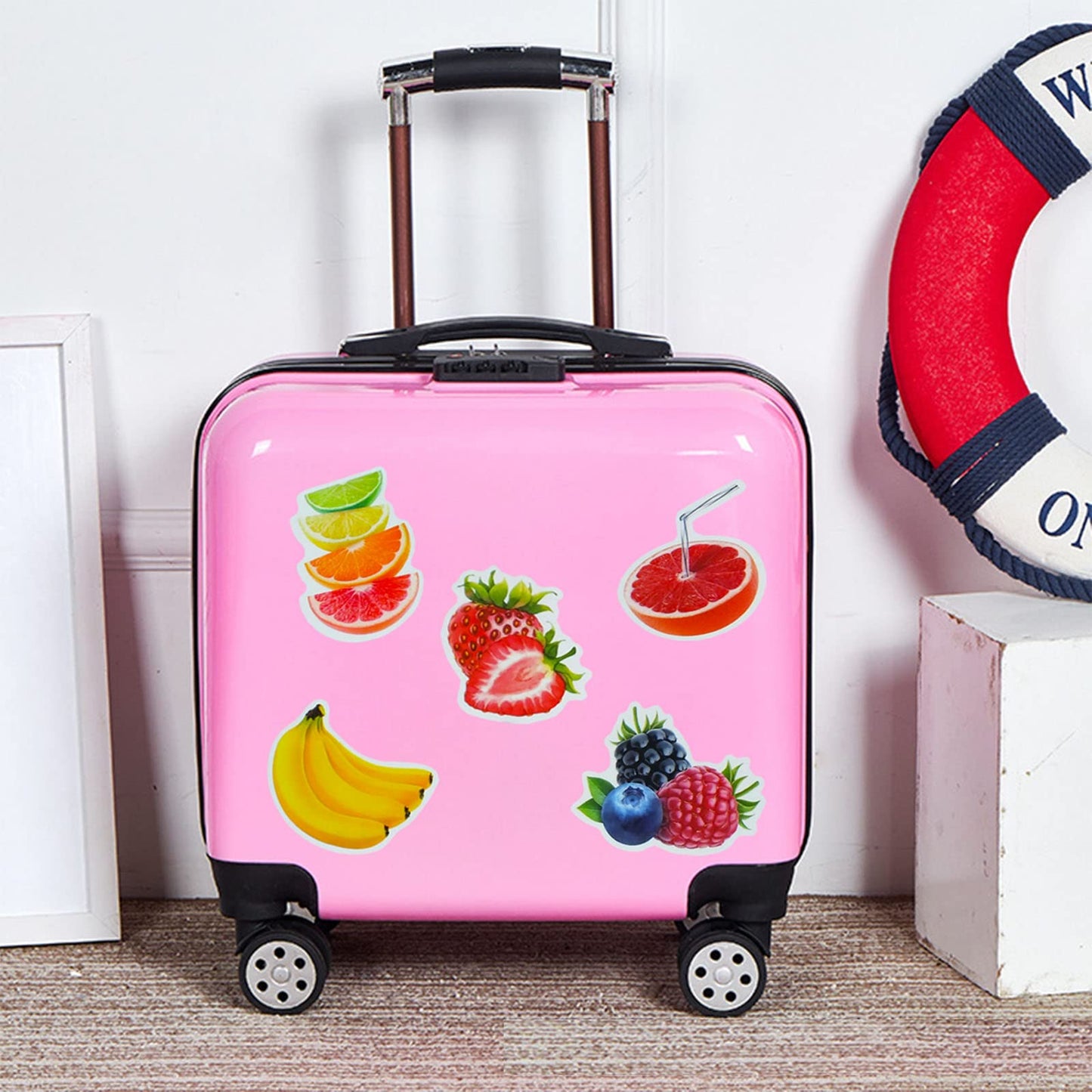 Fruit Stickers, 100 Pcs Cute Fruits Stickers For Kids, Colorful Vsco Waterproof Stickers For Water Bottle Scooter Luggage Laptop