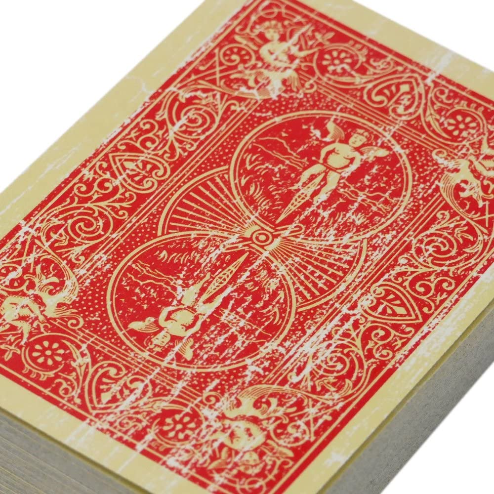 Magic Makers Faded Rider Back Red Bicycle Deck - Limited Edition
