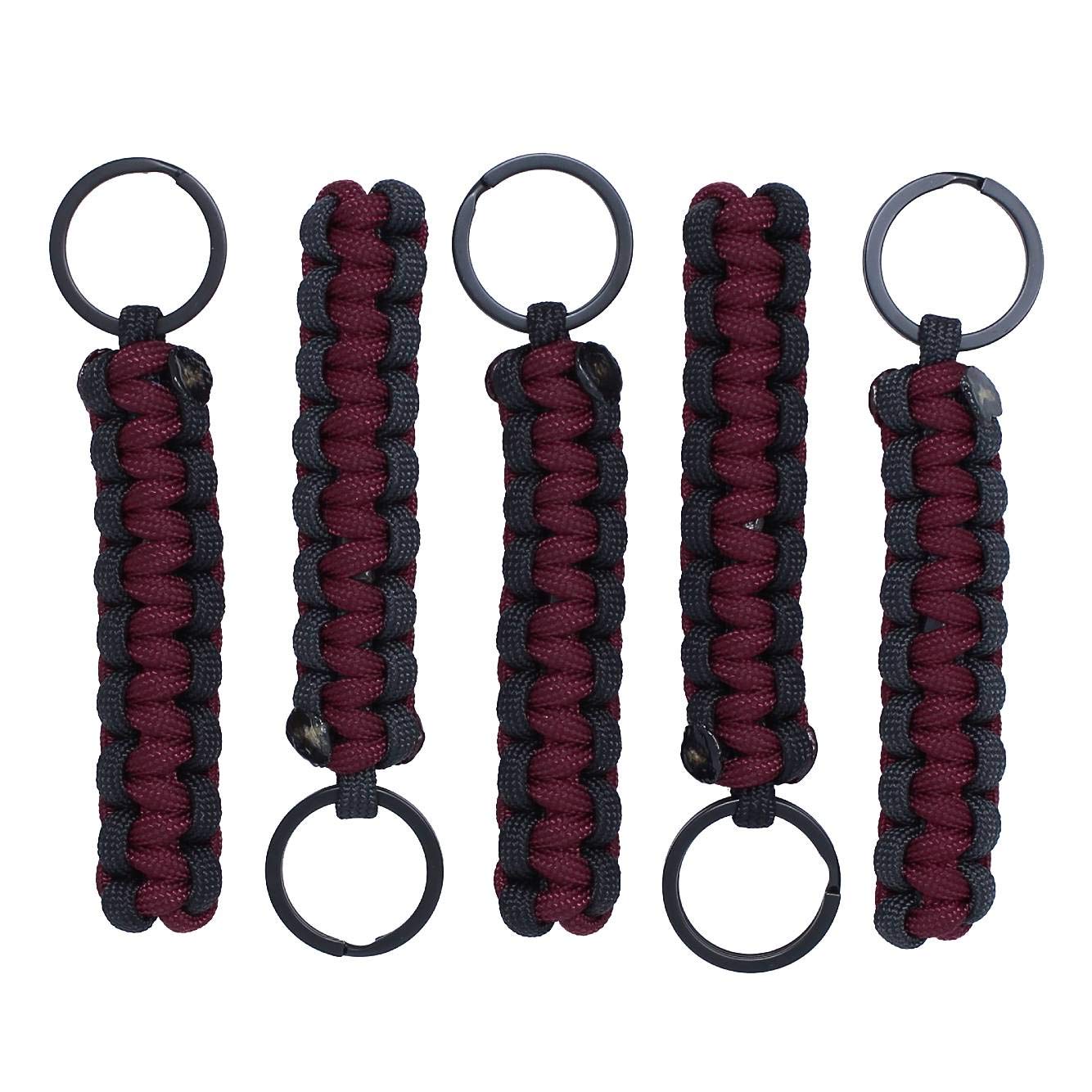 Bubbasgaragetv - Large Heavy Duty Paracord Zipper Pulls (Maroon)