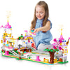 HOGOKIDS Roller Coaster Building Set - 711 Pieces Pink STEM Kit for Kids, Model HG-0020, Ideal Gift for Ages 6-11