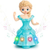 Zest 4 Toyz Musical Toys For Kids Princess Dancing Doll 360 Degree Rotating Light & Sound Toy Bump And Go Action For 1 Year Old