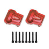 GTHELE Aluminum Diff Cover Front&Rear Bridge Axle Cover for Traxxas 1/18 TRX4M Upgrade Parts RC Crawler Car (Red)