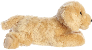 Aurora® Adorable Flopsie™ Goldie™ Stuffed Animal - Playful Ease - Timeless Companions - Brown 12 Inches