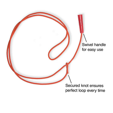 Western Stage Props Childrens Cowboy Kiddie Trick Rope Lasso Pre-Tied | Ages 4 - 10 | Orange |