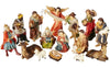 Faithful Treasure 15-Piece Complete 4' Christmas Nativity Set | Tabletop Nativity Figurines | Nativity Scene With Figures Of Baby Jesus, Angel, Holy Family, Wise Men, Peasants, And Animals