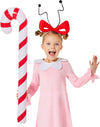Inspirit Designs Dr. Seuss Kids Cindy Lou Who Costume Kit | Officially Licensed | The Grinch Who Stole Christmas | 3 Piece Costu