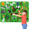 Felt Story Board Set For Kids 3-5 Years Old, 32 Pcs Preschool Zoo Storytelling, Classroom Flannel Toy For Toddlers, Early Learni