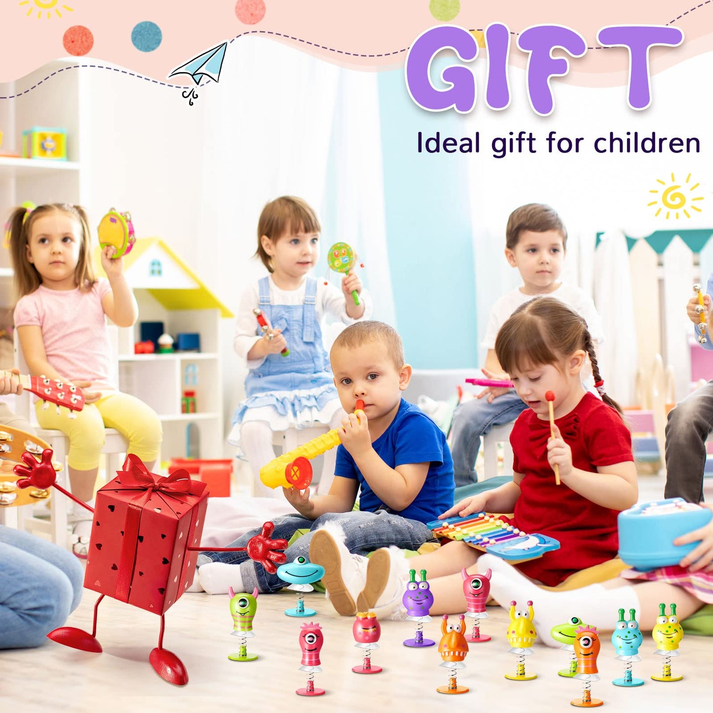 Deekin 150 Pieces Big Eye Animal Toys Spring Launchers Toys Jumping Toys Bouncy For Boys And Girls Classroom Prizes Return Goodi