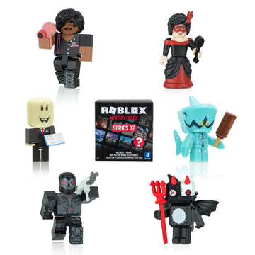Roblox Action Figure Mystery Blind Box 2-Pack - Series 12 - Mix & Match Collectible Minifigures & Accessories w/limited availability Virtual Item Code - Gift for Kids - 8+
