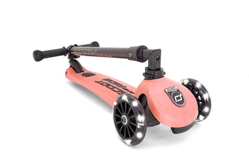Scoot & Ride Stand-Up Push Scooter For Children Ages 3-6, Highwaykick 3, Peach