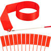 Hiunicorn 12Pcs Red Dance Ribbons For 4Th Of July Accessories, Party Favors For Girls Rhythmic Gymnastics Ballerina Birthday Party Streamers Decoration, Kids Circus Carnival Ribbon Dancer Wands