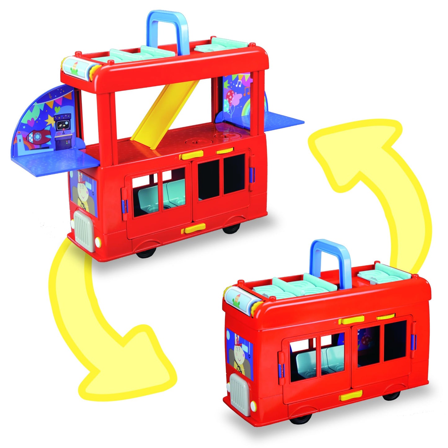 Peppa Pig F88815S1 PEP PEPPAS 2-in-1 Party Bus