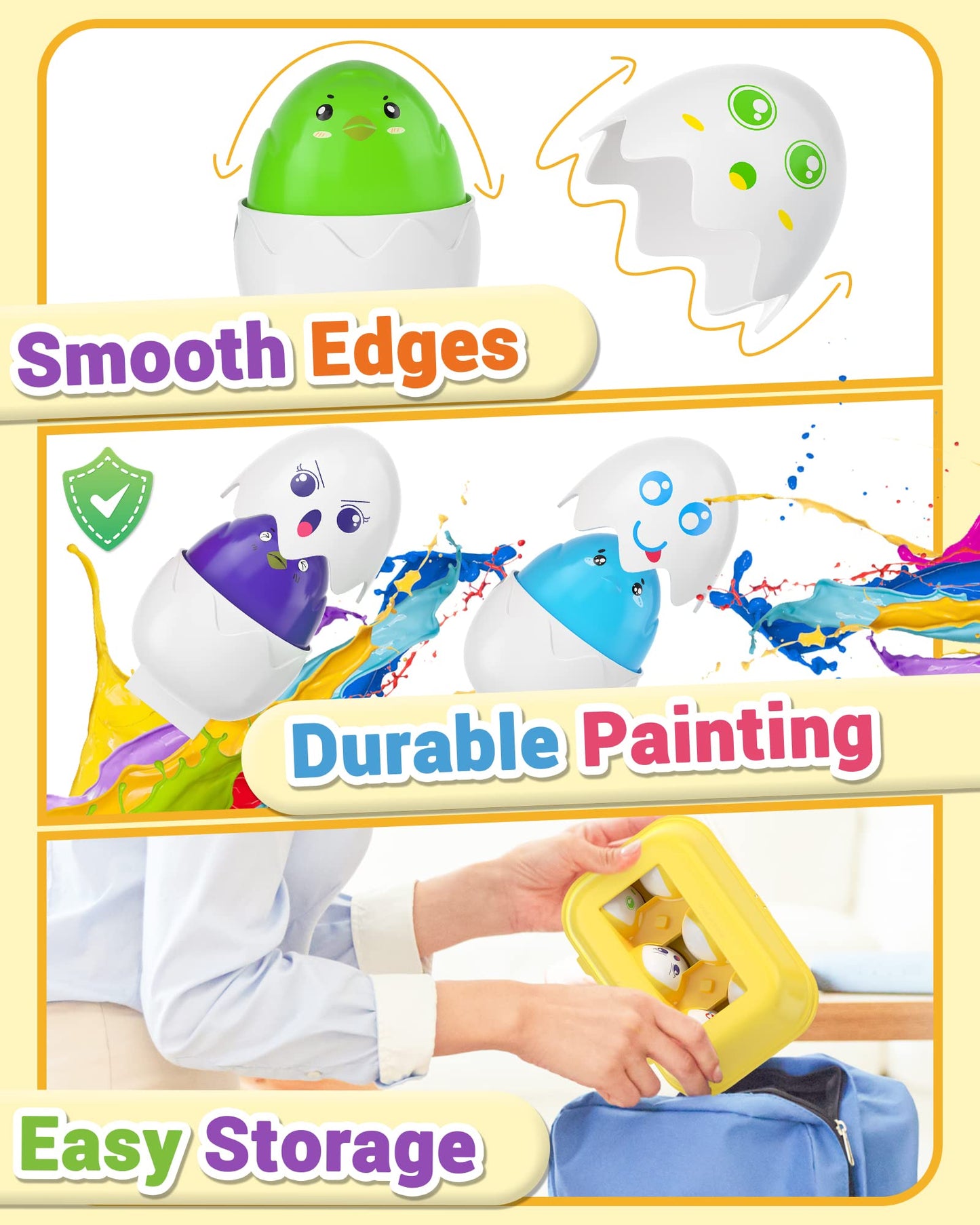 Yetonamr Easter Egg Toys For 1 2 3 Years Old Babies Boys Girls Kids, Toddler Easter Basket Stuffers Prefilled Easter Eggs With Toys Inside Filled Infant Montessori Toys Gift Ages 1-3, 2-4, 3-5