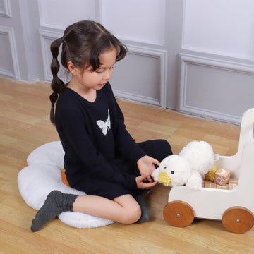 Apricot Lamb Toys Plush Yellow Lying Duck Stuffed Animal Soft Cuddly Perfect For Kids 11 Inches