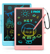 Kidopire LCD Writing Tablet for Kids, Reusable Doodle Board, 2Pack Drawing Tablet Drawing Pad for Kids with String, Educational