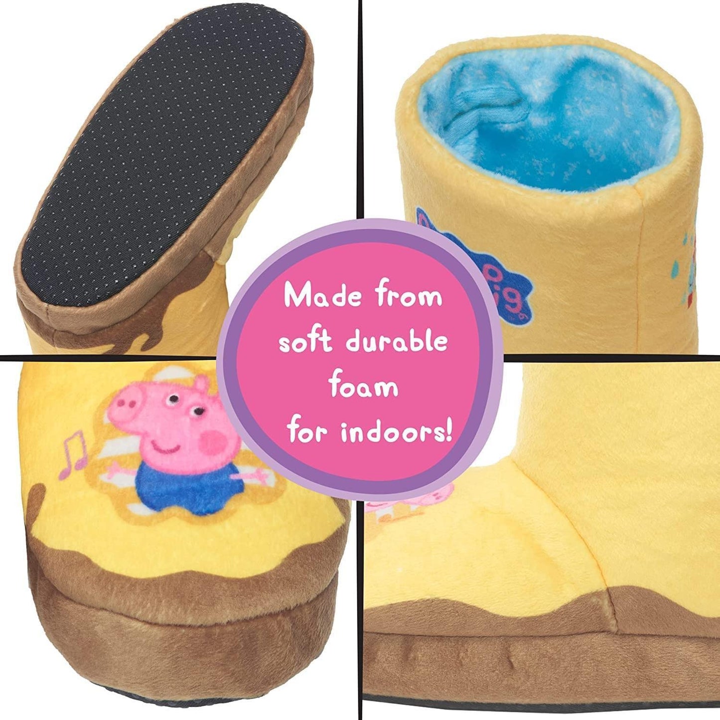 Peppa Pig Toys Muddy Puddle Boots With Sounds | Interactive Wearable Yellow Toy Wellies With Sound And Music Activated As You Walk Or Run