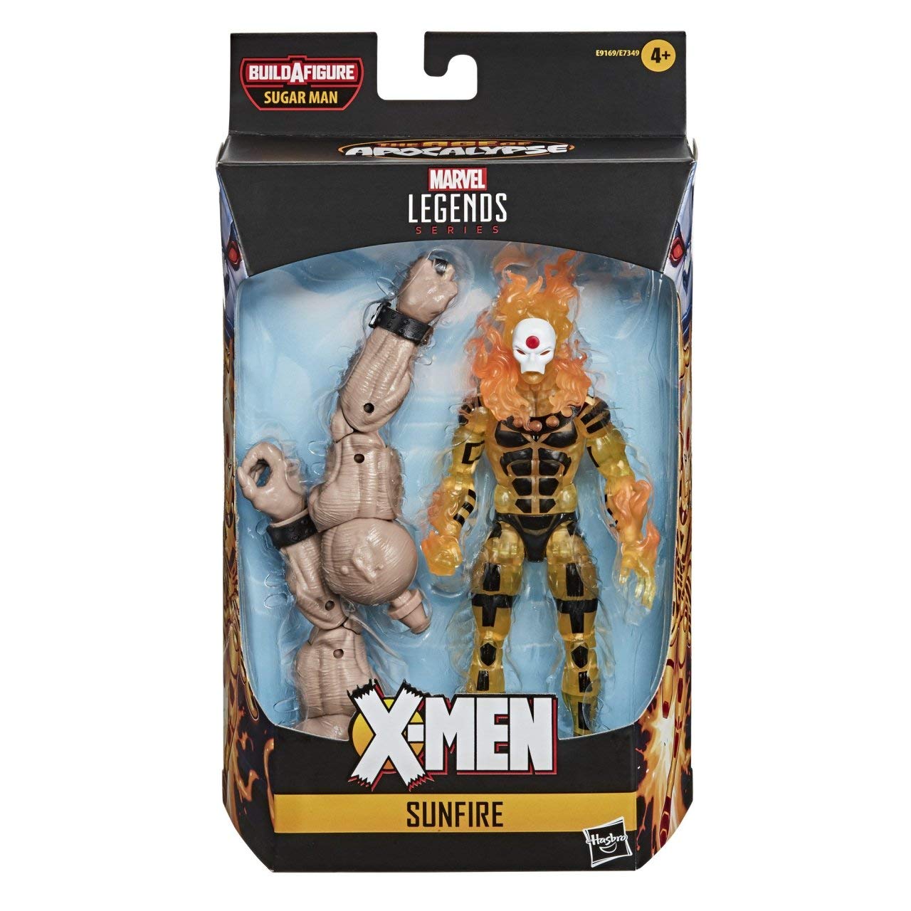 Marvel Hasbro Legends Series 6-Inch Collectible Sunfire Action Figure Toy X-Men: Age Of Apocalypse Collection, Yellow